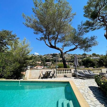 Studio En Bas De Villa Avec Piscine Proche Bord De Mer Cagnes-sur-Mer Exteriör bild